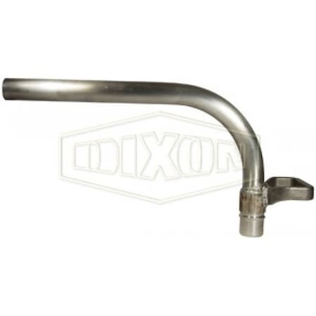Dixon FloMAX Fill Receiver, 1-3/8 in Nominal, Quick Connect Coupler x Tube, Aluminum, Domestic GFR-90